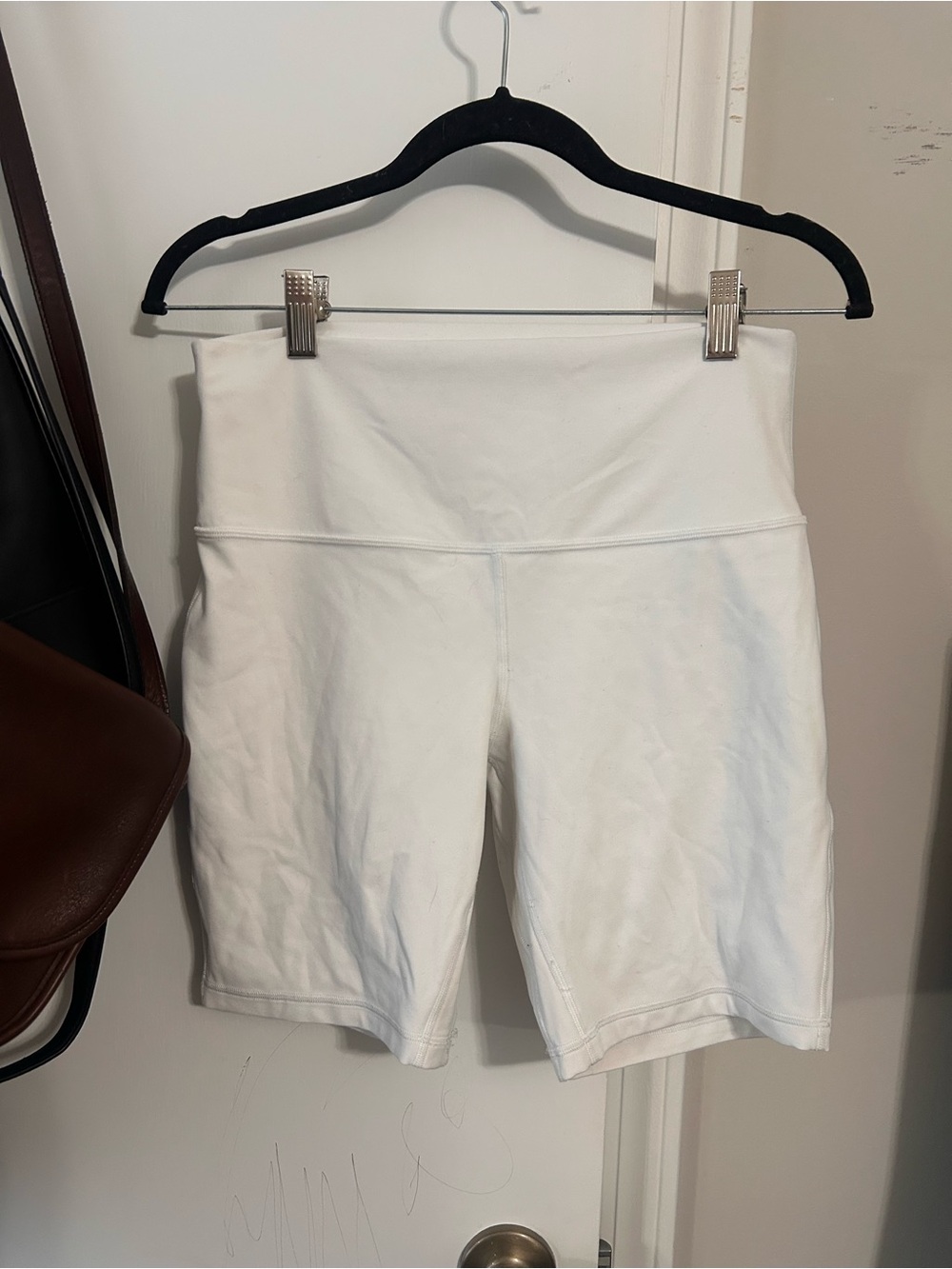 White Lululemon Align 5” Shorts